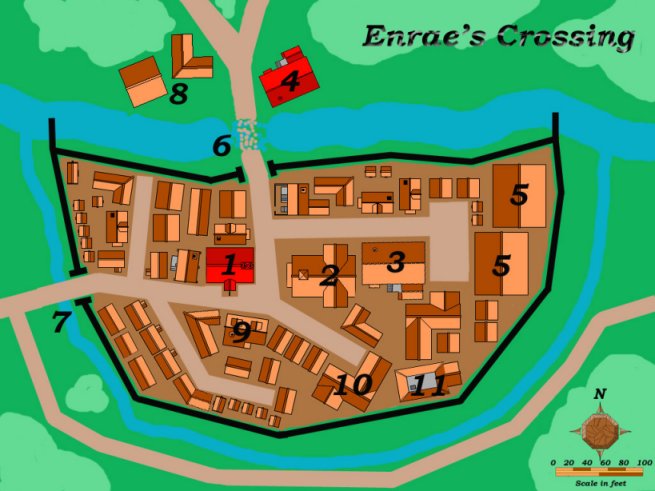 Map of Enrae's Crossing